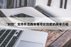 “封控”文件外流西安雁塔区致歉的简单介绍